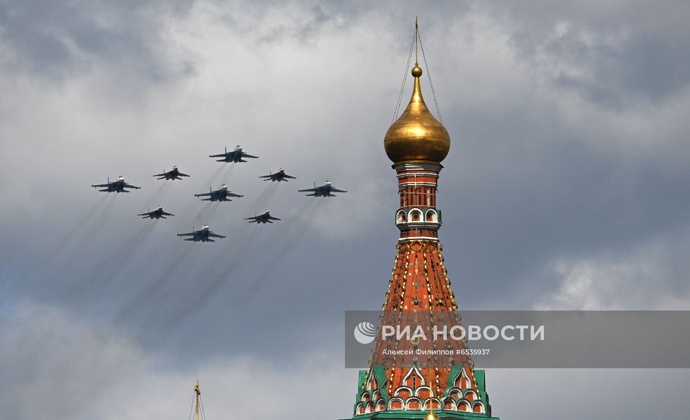 Репетиция воздушной части парада Победы