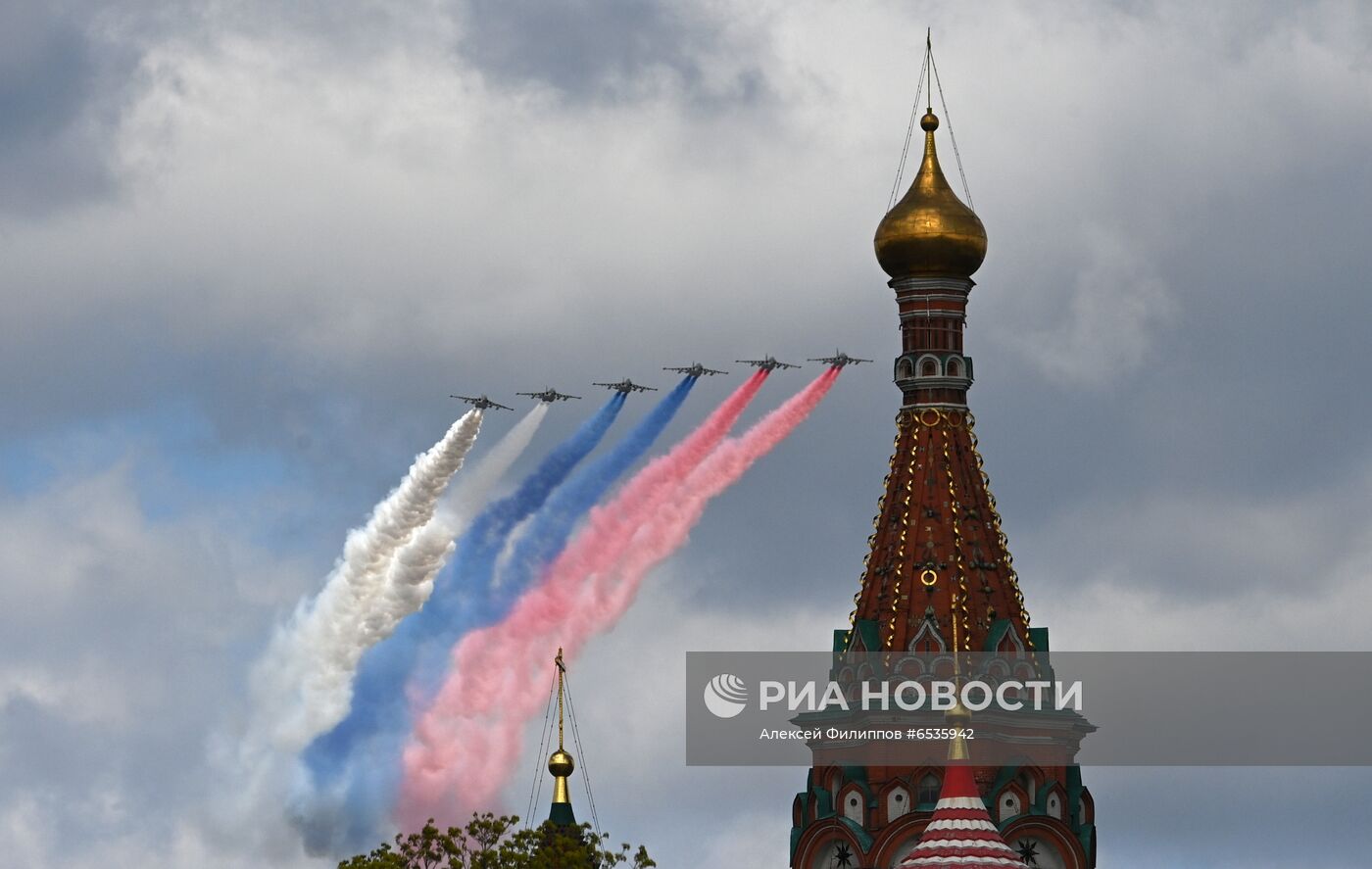 Репетиция воздушной части парада Победы