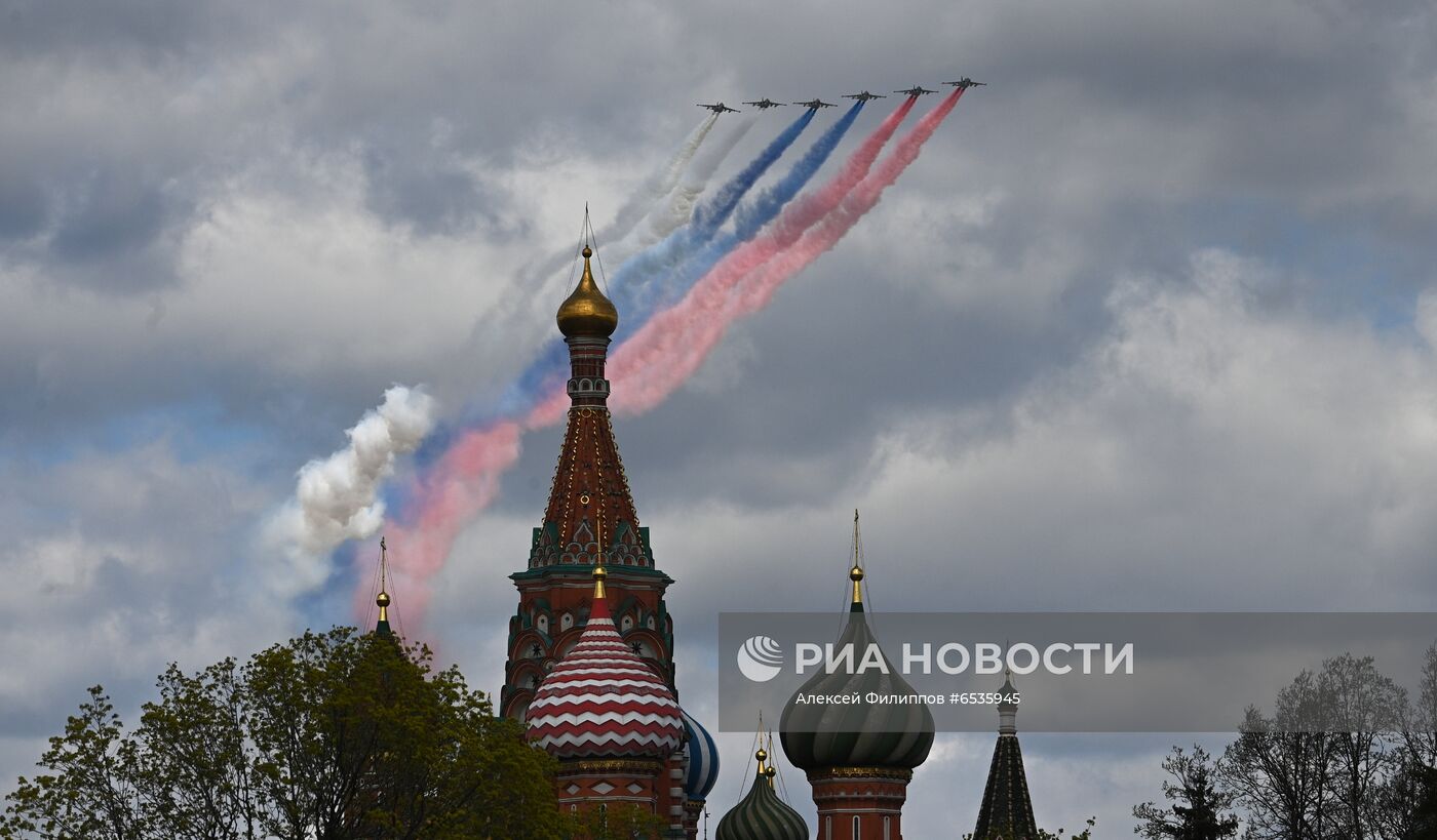 Репетиция воздушной части парада Победы