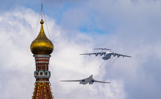 Репетиция воздушной части парада Победы