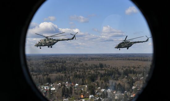 Репетиция воздушной части парада Победы