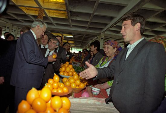 Визит Б. Ельцина в Узбекистан