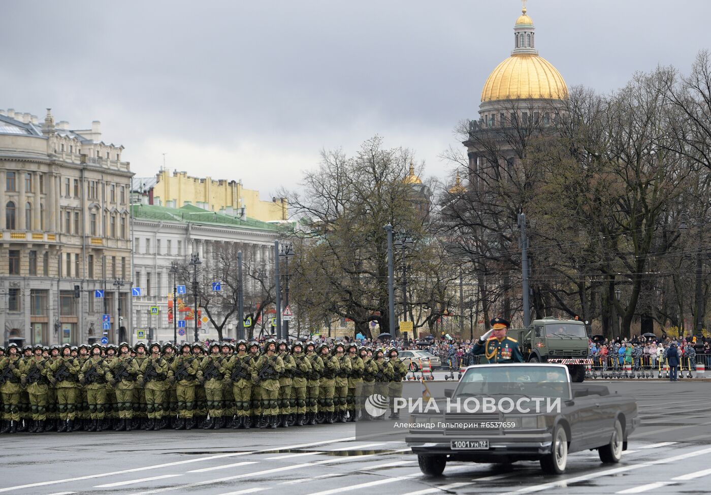 Генеральная репетиция парада Победы в Санкт-Петербурге