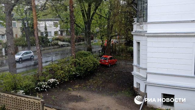Майский снегопад в Берлине