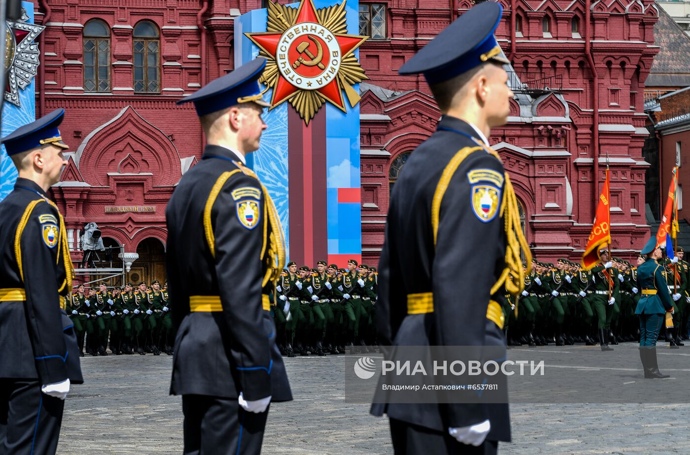 Генеральная репетиция парада Победы в Москве