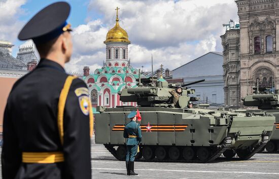 Генеральная репетиция парада Победы в Москве