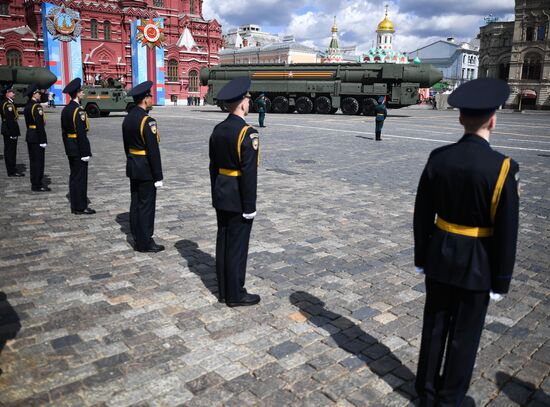 Генеральная репетиция парада Победы в Москве