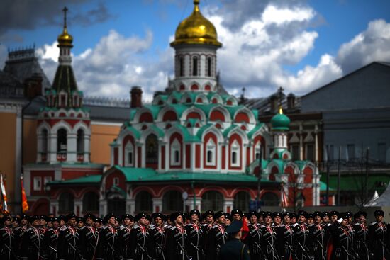 Генеральная репетиция парада Победы в Москве