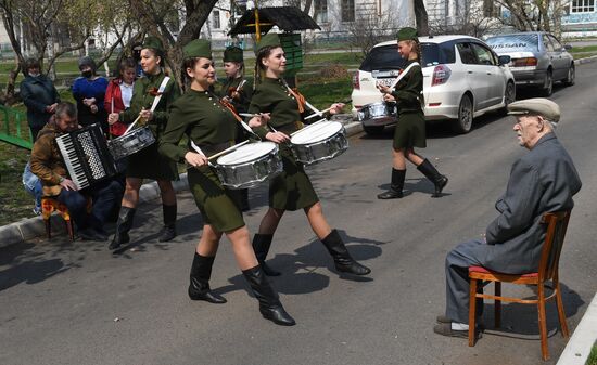 Ветеран Великой Отечественной войны Ф. Денисов