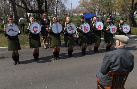 Ветеран Великой Отечественной войны Ф. Денисов