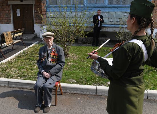 Ветеран Великой Отечественной войны Ф. Денисов