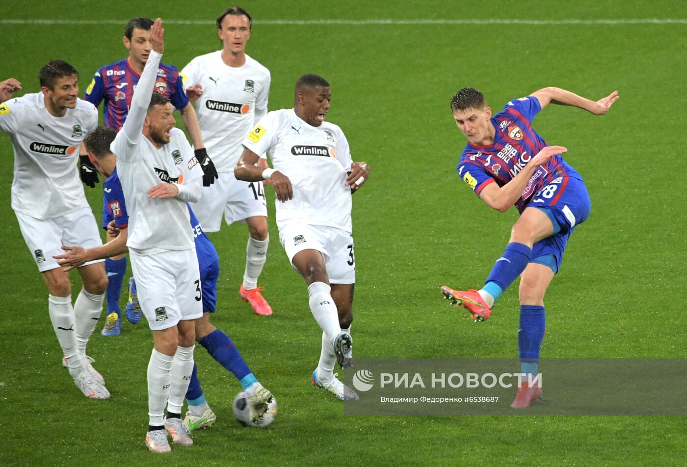 Футбол. РПЛ. Матч ЦСКА - "Краснодар"