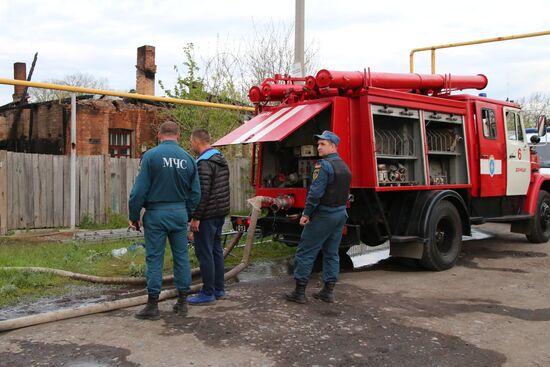 Обстрел Петровского района Донецка