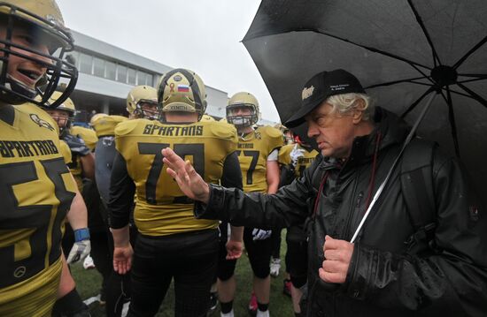 Американский футбол. Чемпионат России. Матч "Спартанцы" - "Северный легион"