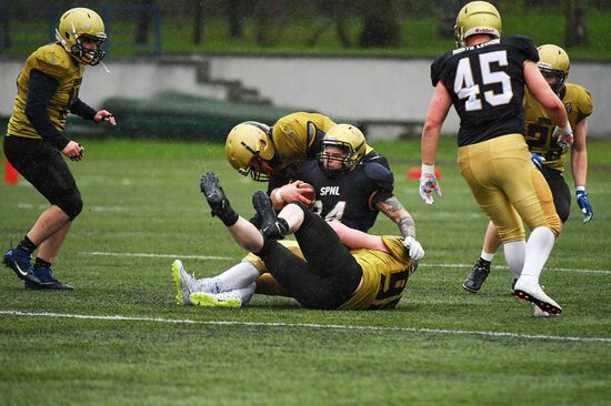 Американский футбол. Чемпионат России. Матч "Спартанцы" - "Северный легион"