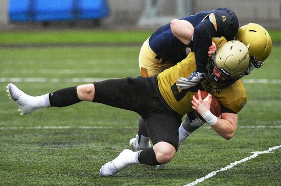 Американский футбол. Чемпионат России. Матч "Спартанцы" - "Северный легион"