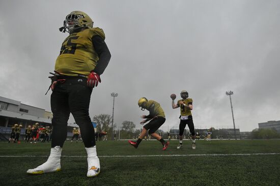 Американский футбол. Чемпионат России. Матч "Спартанцы" - "Северный легион"