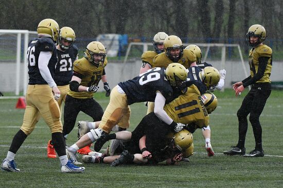 Американский футбол. Чемпионат России. Матч "Спартанцы" - "Северный легион"