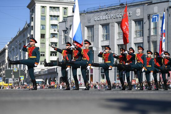 Военный парад в городах России, посвящённый 76-й годовщине Победы