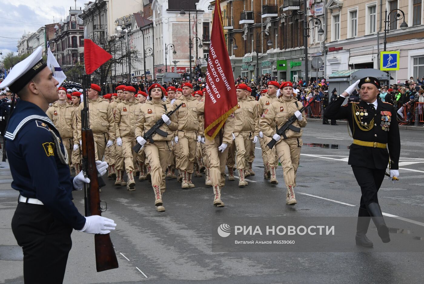 Военный парад в городах России, посвящённый 76-й годовщине Победы