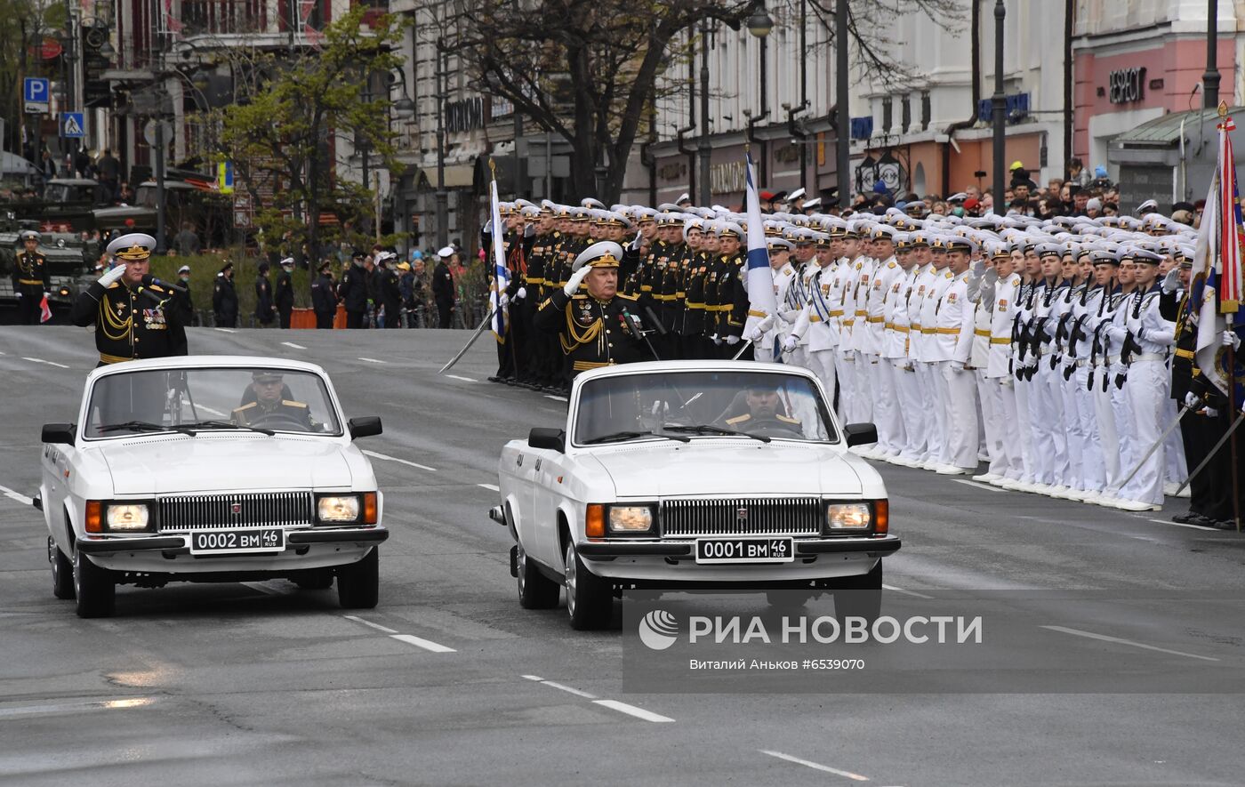 Военный парад в городах России, посвящённый 76-й годовщине Победы