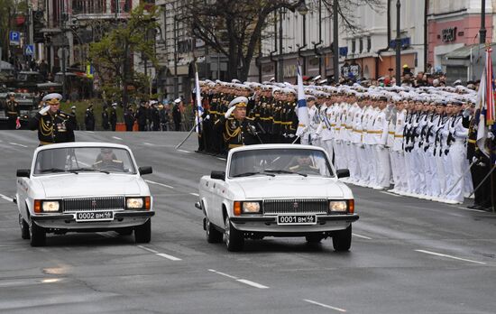 Военный парад в городах России, посвящённый 76-й годовщине Победы