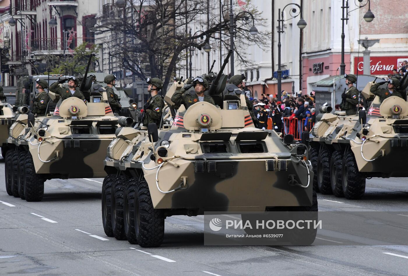 Военный парад в городах России, посвящённый 76-й годовщине Победы