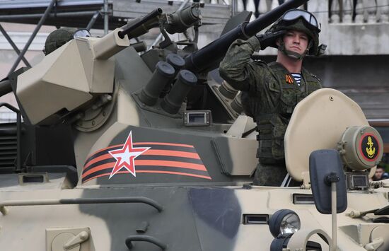 Военный парад в городах России, посвящённый 76-й годовщине Победы