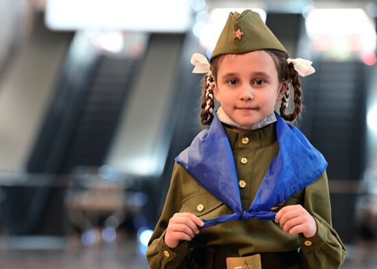 Празднование Дня Победы в Москве 