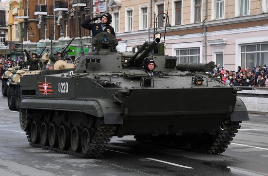 Военный парад в городах России, посвящённый 76-й годовщине Победы