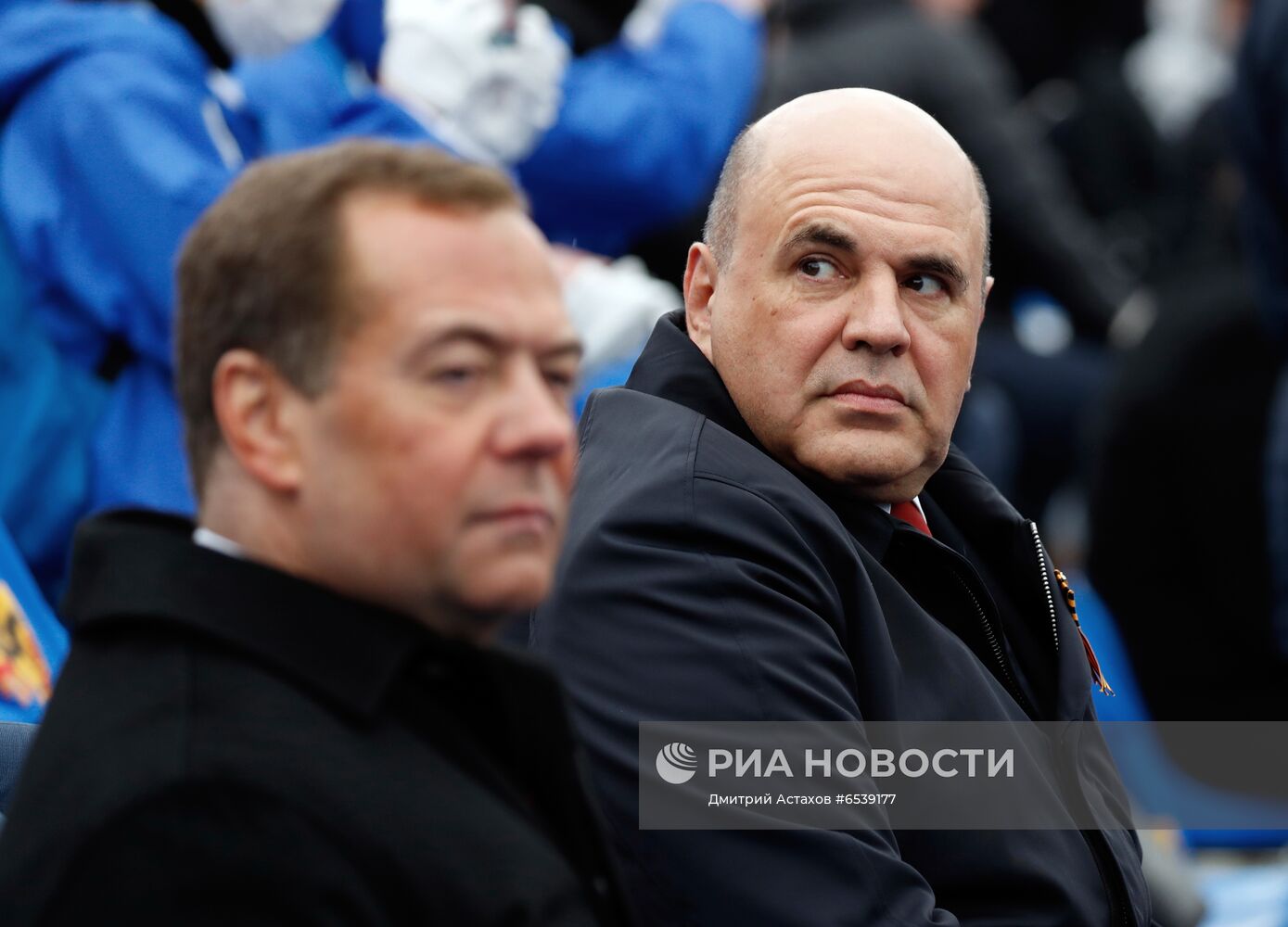 Президент РФ В. Путин на военном параде в честь 76-й годовщины Победы в ВОВ