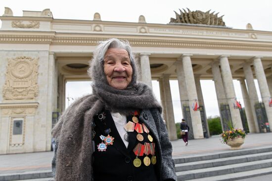 Празднование Дня Победы в Москве 