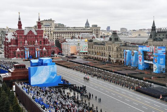 Военный парад в честь 76-й годовщины Победы 