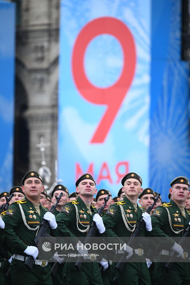 Военный парад в честь 76-й годовщины Победы
