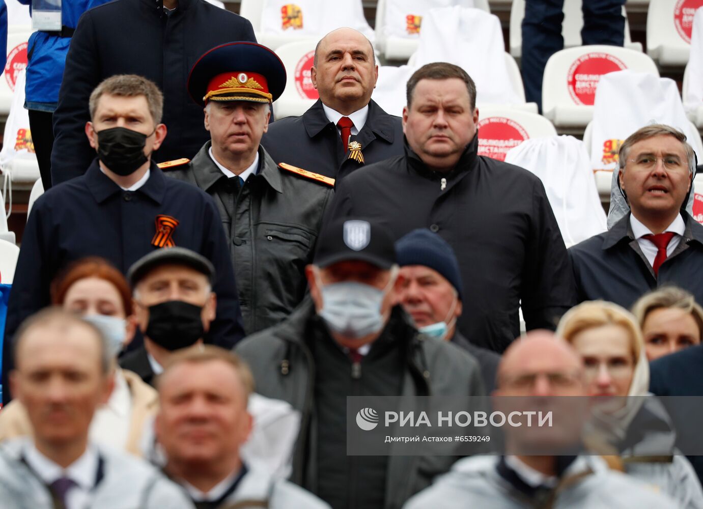 Президент РФ В. Путин на военном параде в честь 76-й годовщины Победы в ВОВ