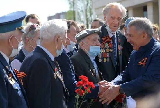 Празднование Дня Победы в регионах России