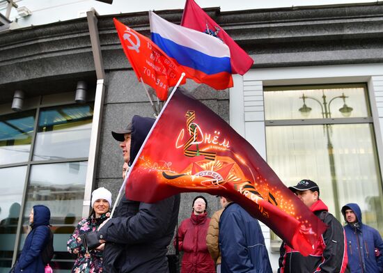 Празднование Дня Победы в Москве