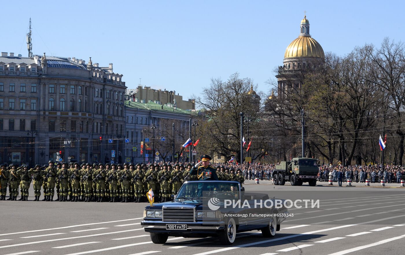 Военный парад в городах России, посвящённый 76-й годовщине Победы