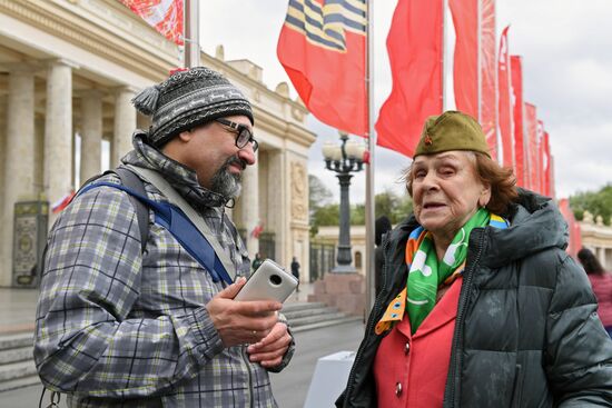 Празднование Дня Победы в Москве 