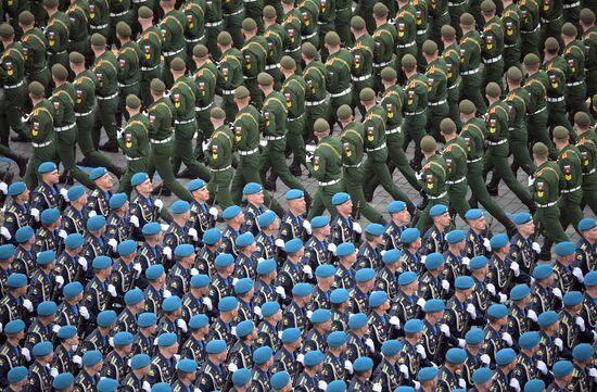 Военный парад в честь 76-й годовщины Победы 