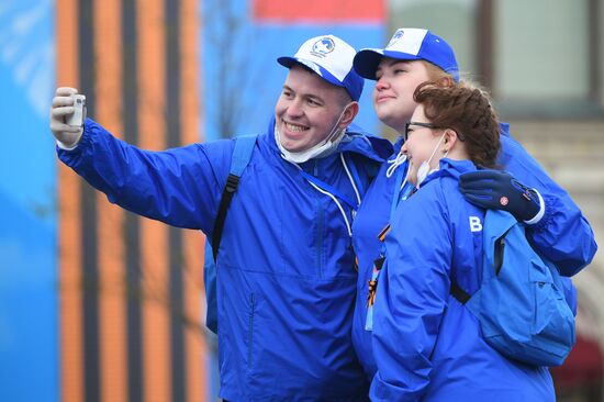 Празднование Дня Победы в Москве 