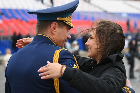 Празднование Дня Победы в Москве 
