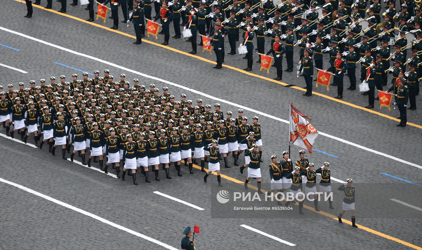 Военный парад в честь 76-й годовщины Победы