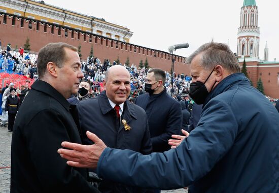 Президент РФ В. Путин на военном параде в честь 76-й годовщины Победы в ВОВ