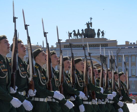 Военный парад в городах России, посвящённый 76-й годовщине Победы