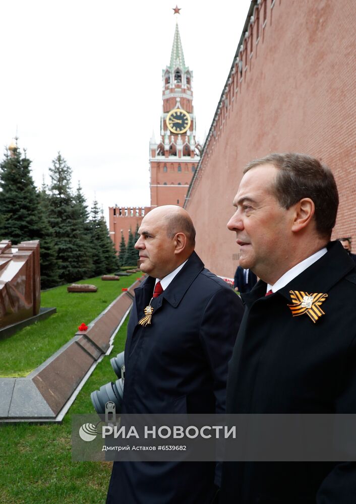 Президент РФ В. Путин на военном параде в честь 76-й годовщины Победы в ВОВ