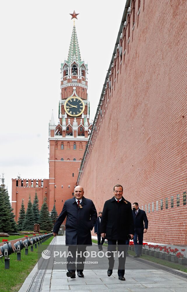 Президент РФ В. Путин на военном параде в честь 76-й годовщины Победы в ВОВ