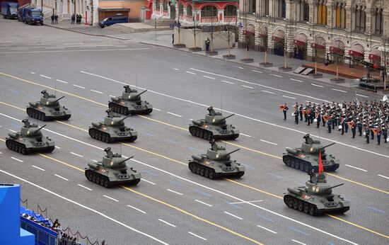 Военный парад в честь 76-й годовщины Победы 