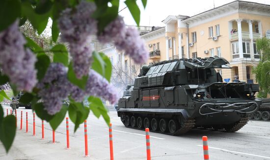 Военный парад в городах России, посвящённый 76-й годовщине Победы