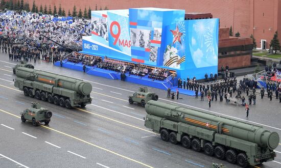 Военный парад в честь 76-й годовщины Победы 